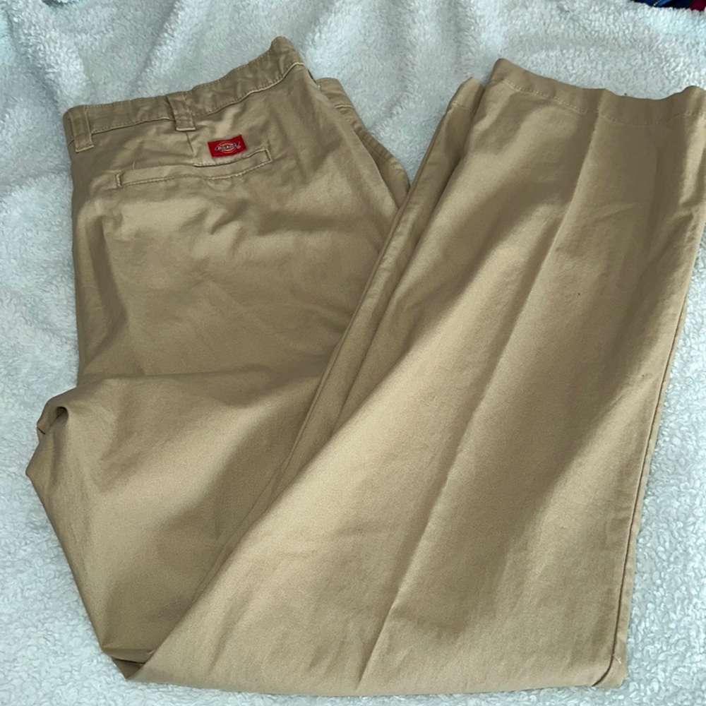 Khaki Dickies, washed never worn, brand new!